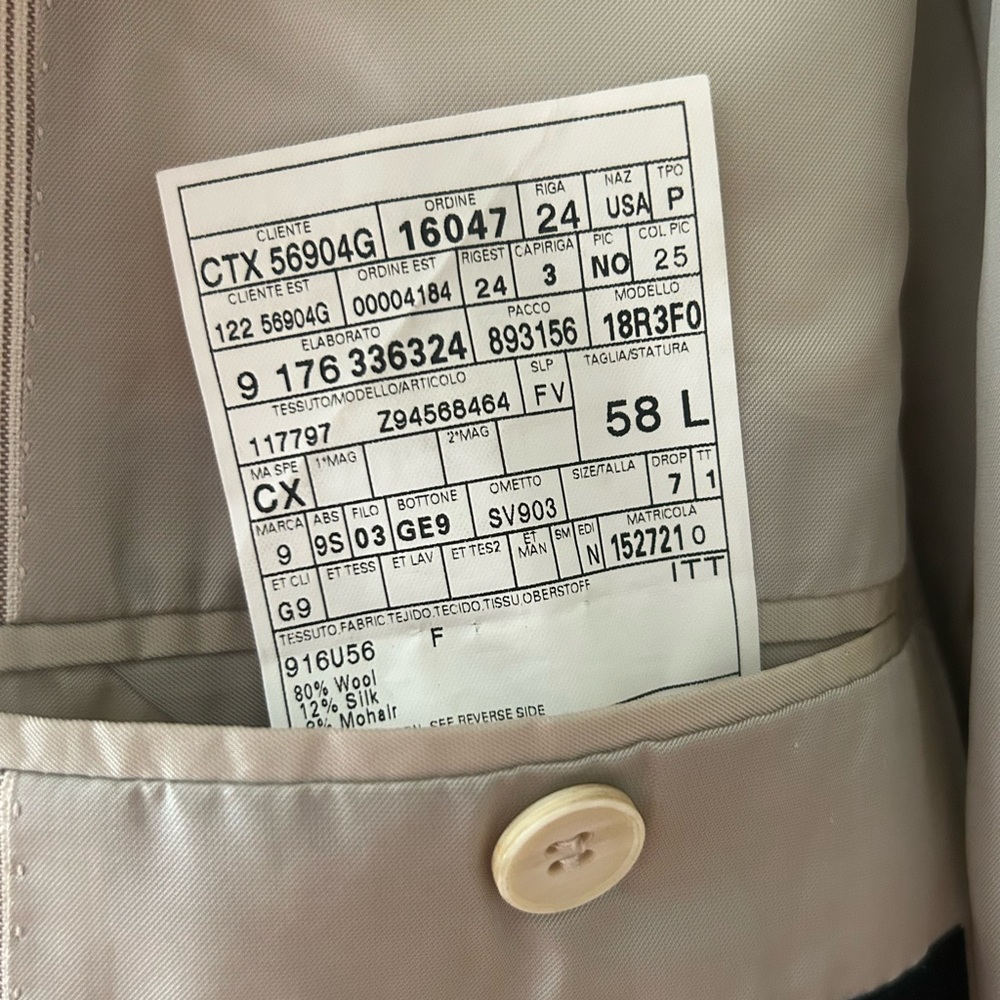 Vintage Gucci Men's Cream Single Breasted Blazer Wool Blend - Picture 8 of 13